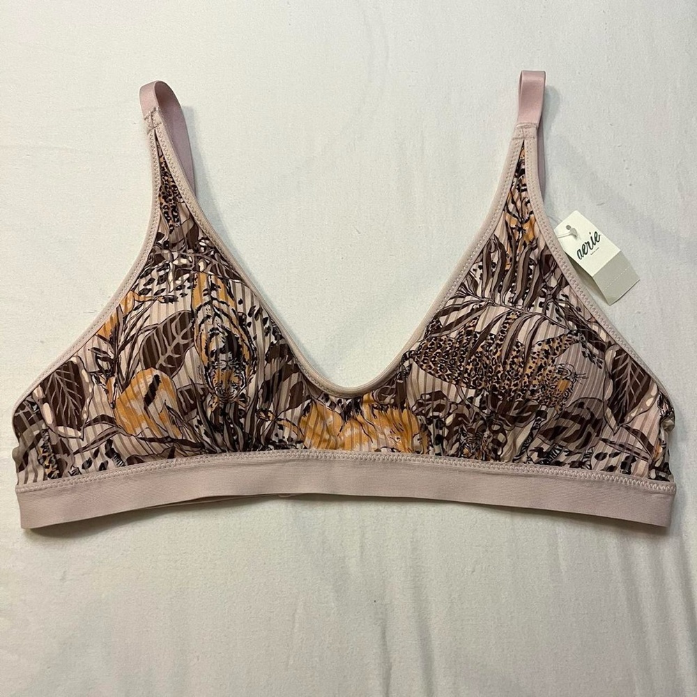 Aerie Tiger and Leopard Print Bralette